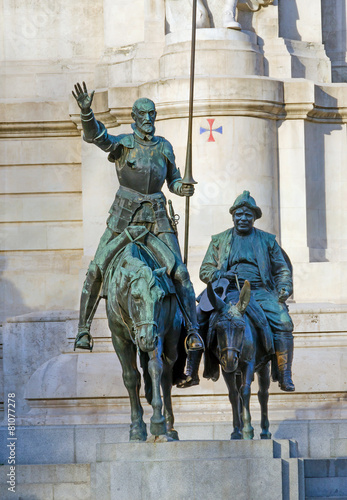 Don quixote bronze statue photo