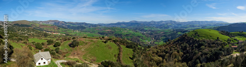 Karrantza valley panorama photo