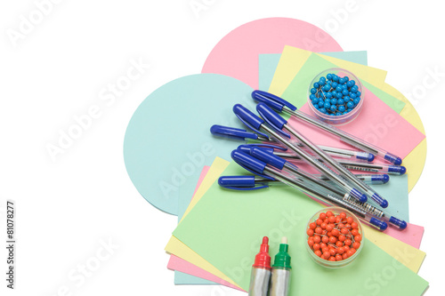 Картината върху платно Educational  accessories  isolated