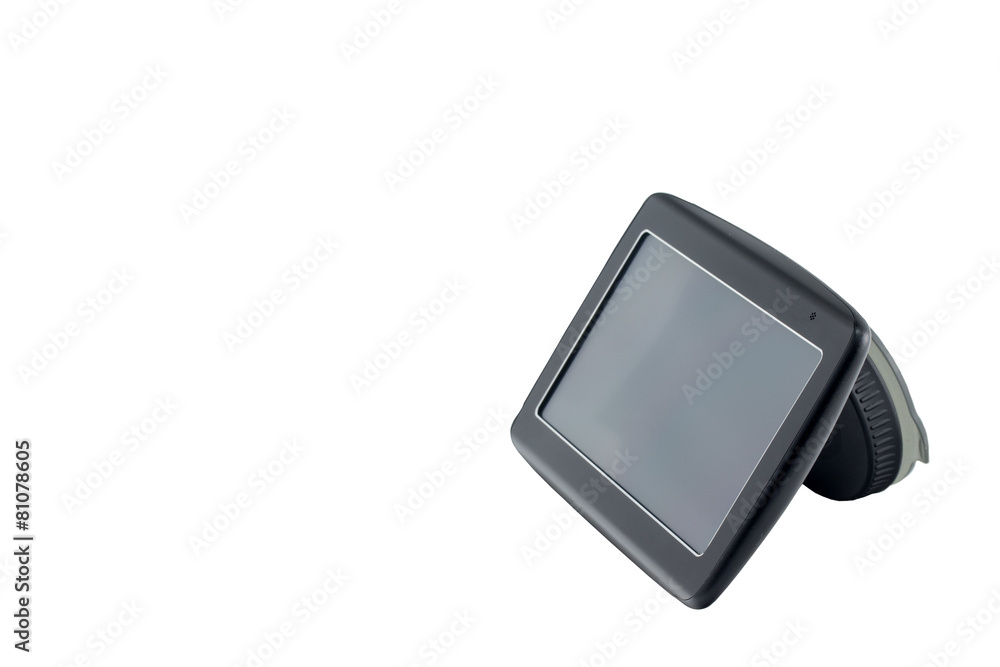 Gps navigation isolated side view Gps navigation isolated side view