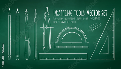 Drafting tools.
