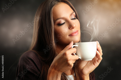 Beautiful young woman with ...
