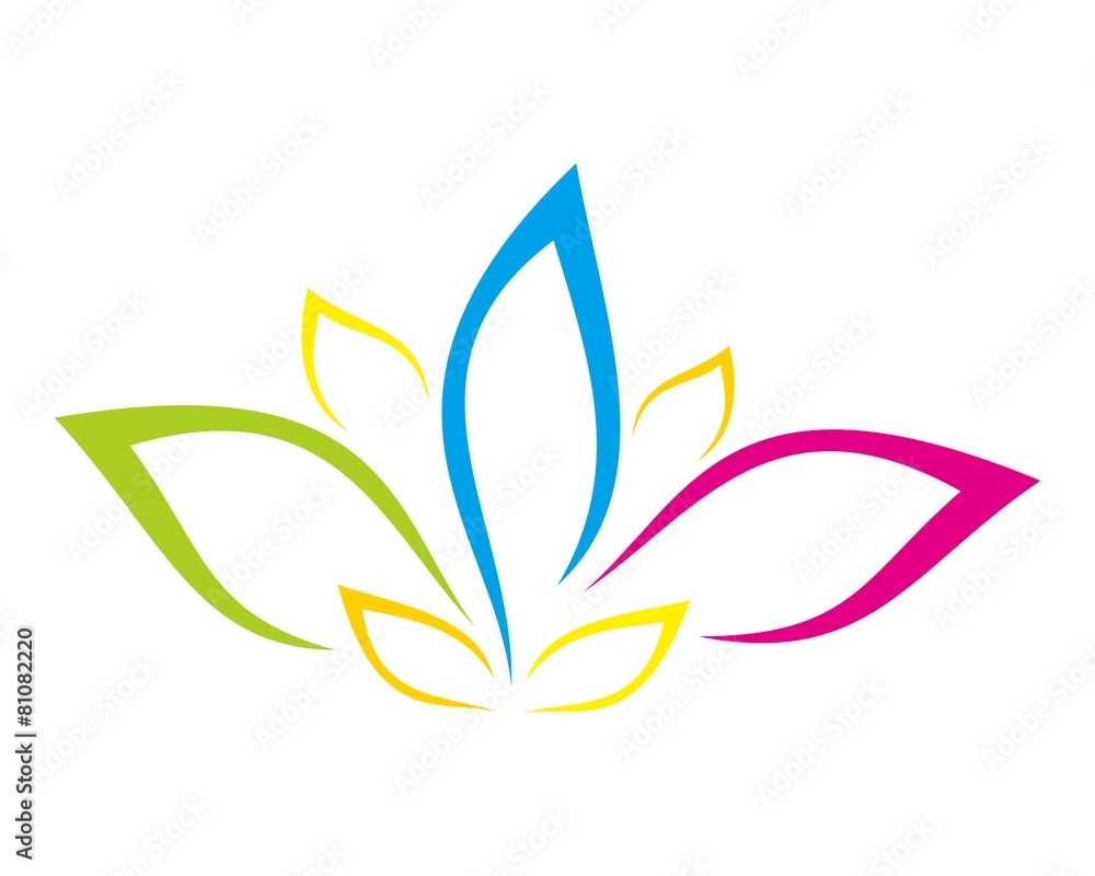 abstract floral skin care logo