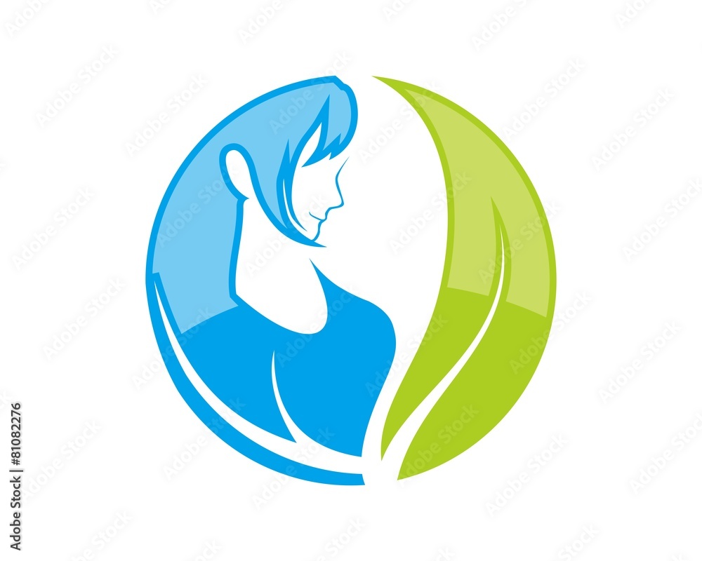 abstract floral skin care logo abstract floral skin care logo