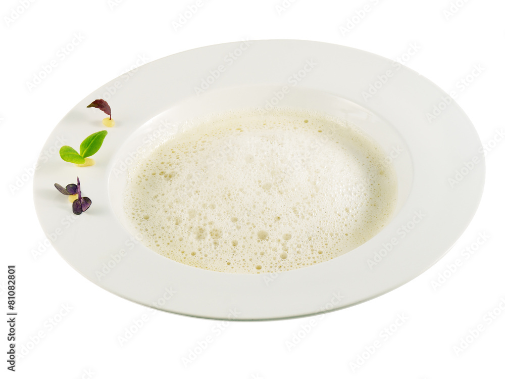 asparagus soup with vanilla foam asparagus soup with vanilla foam