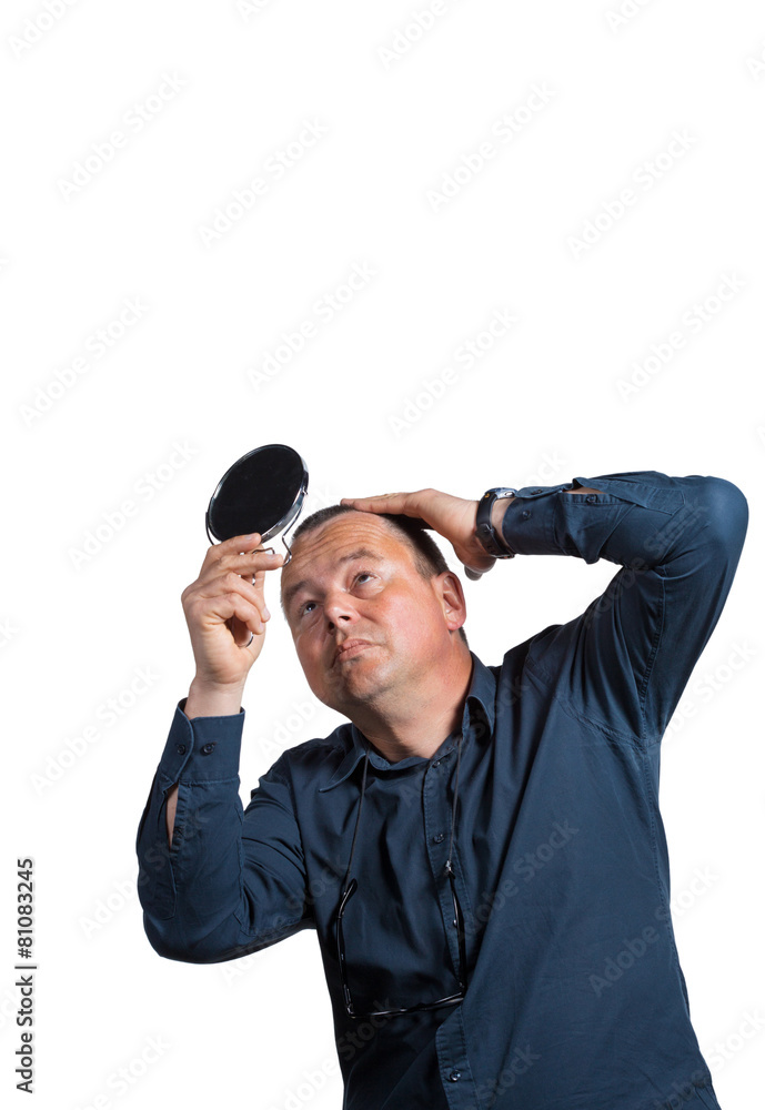 Naklejka premium Hair loss