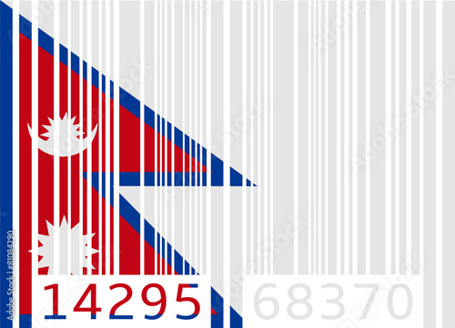 bar code flag nepal