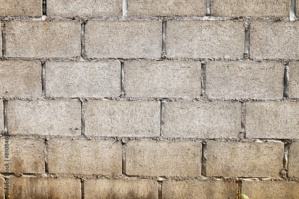 Obraz premium Old white brick wall background and texture