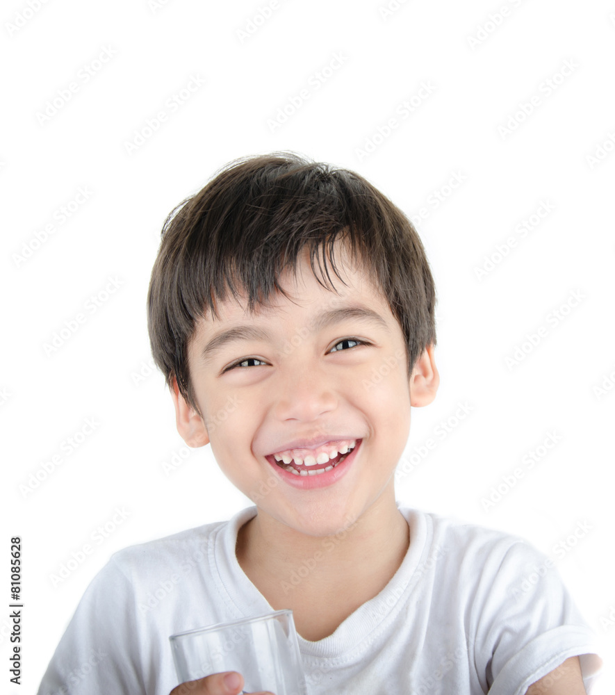 little asian boy drinks water from a glass little asian boy drinks water from a glass