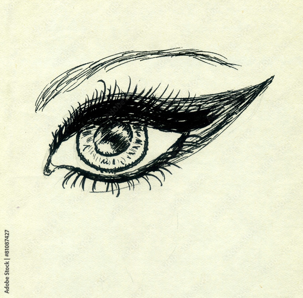 Obraz premium Sketch of an Eye