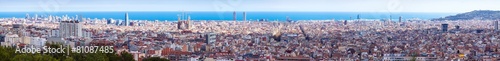 panoramic view of Barcelona, Spain #81087485