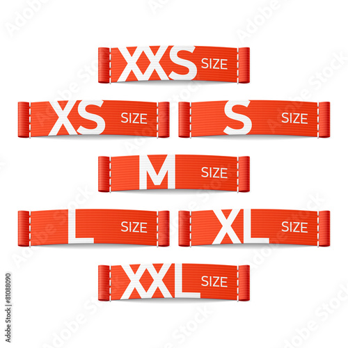 Size clothing labels
