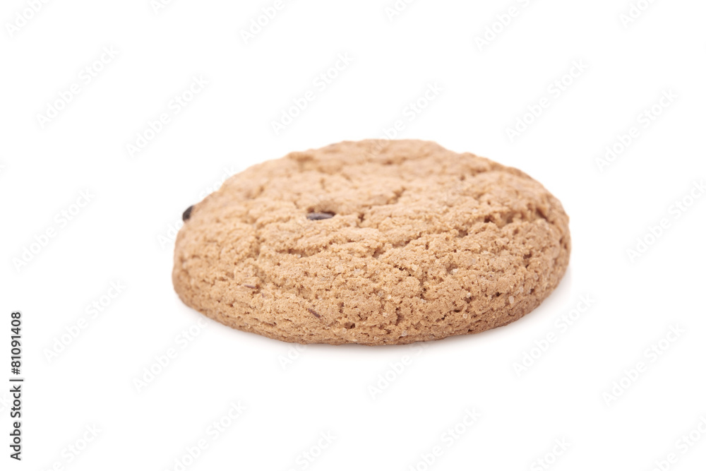 oat cookies on white background oat cookies on white background