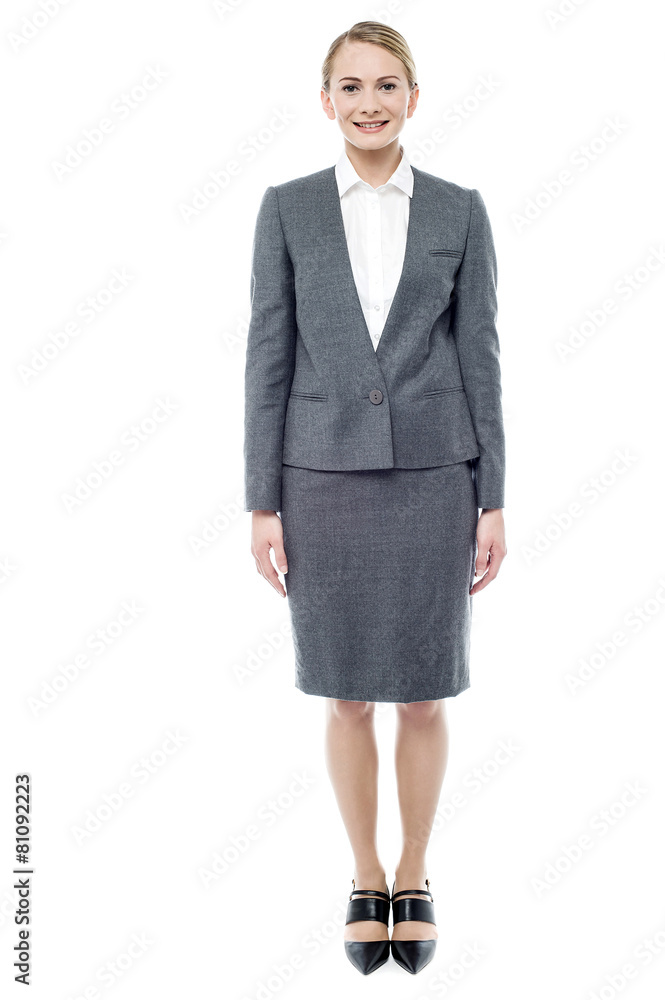 Smiling young business woman Smiling young business woman