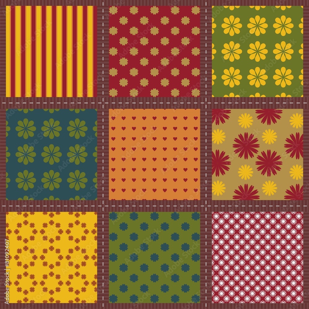 patchwork background with different patterns patchwork background with different patterns