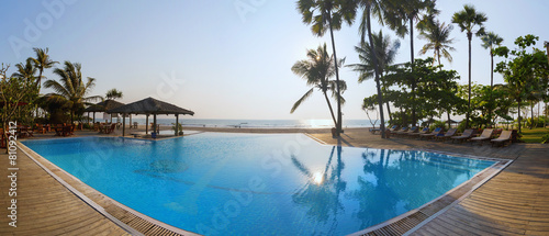 Ngwe Saung Beach  luxury resort. Myanmar