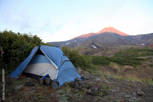 Camp near of Avachinskiy volcano.