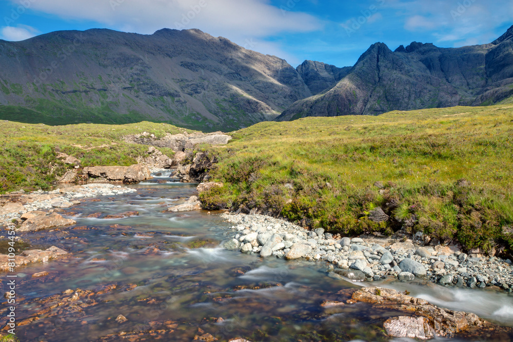 Small stream on the Isle of Skye in Scotland Small stream on the Isle of Skye in Scotland