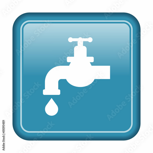 Tap with a water drop icon