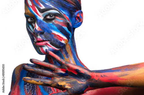 Fotografie body art.