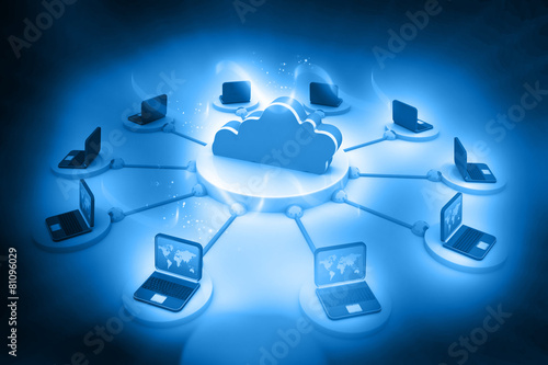 Cloud computing concept..