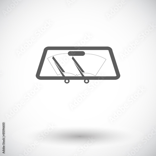 Wiper car single icon.