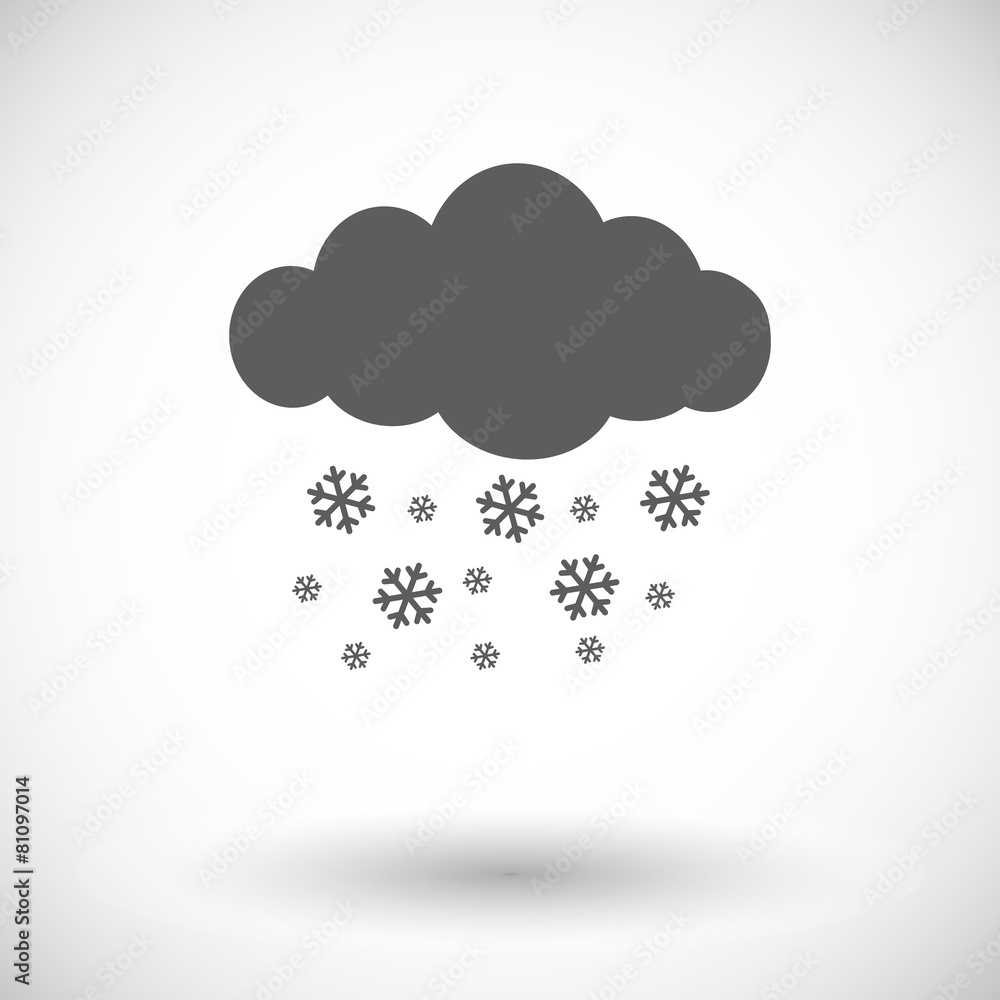 Snowfall single icon.