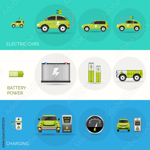 Electric Car Banners