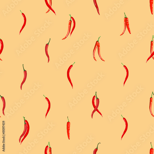 Red hot chili peppers pattern