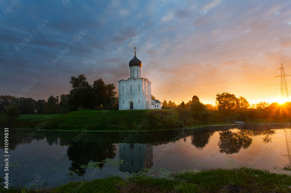  Church of Intercession of  Holy Virgin on Nerl River