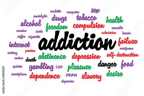 WEB ART DESIGN Tag cloud addiction drugs dependance gambling 040