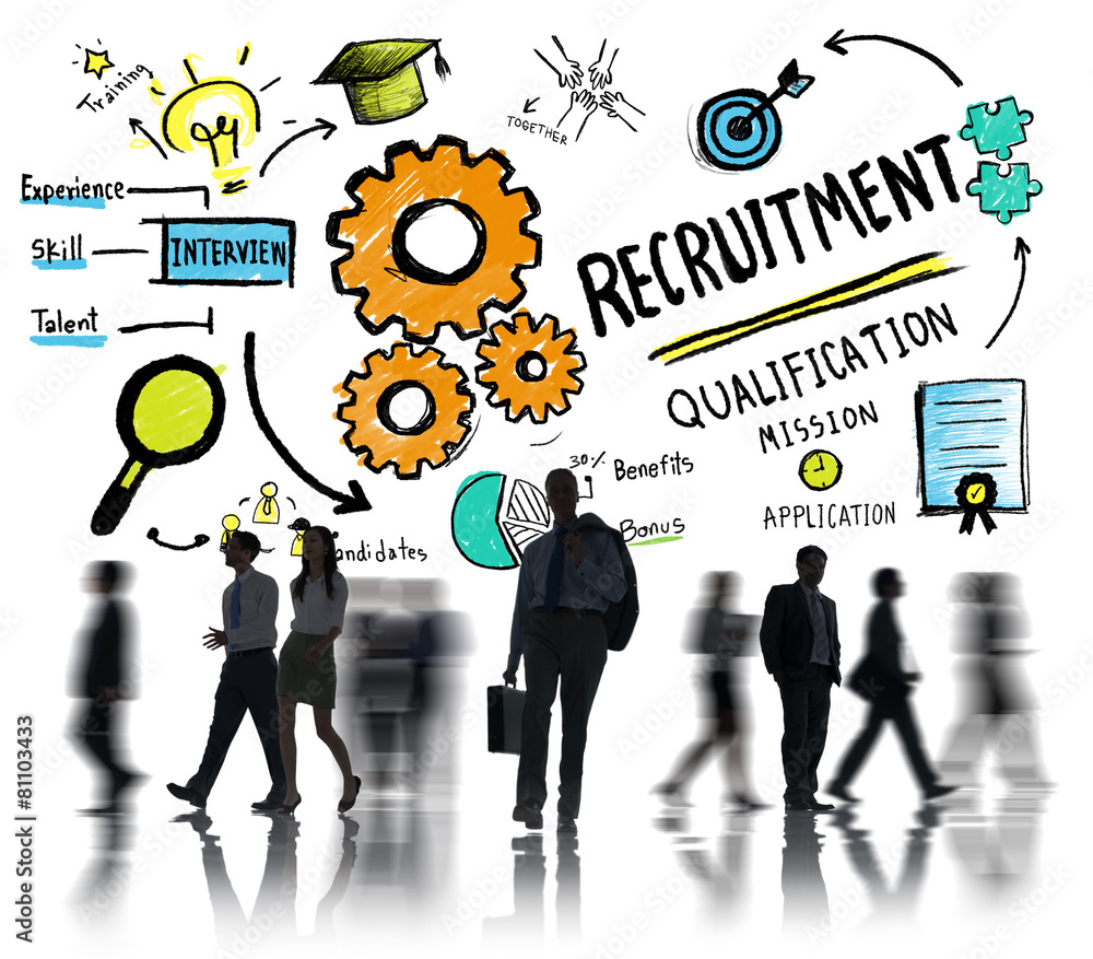 Business People Walking Recruitment Qualification Concept Business People Walking Recruitment Qualification Concept