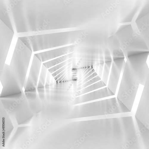Carta da parati 3D Tunnel - Carta da parati Abstract surreal tunnel background with spiral walls pattern