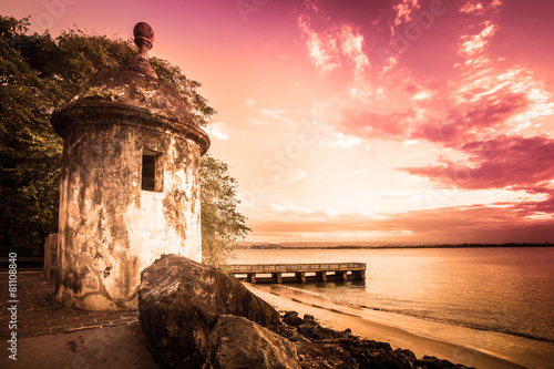 puerto-rico - Fotomural con sunset y puerto-rico de attraction con  caribbean - Stica Vinilos decorativos