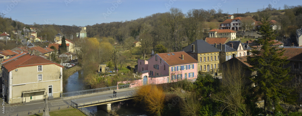 Panoramique sur Cons-la-Grandville (54870), département de la Meurthe-et-Moselle en région Grand Est, France
