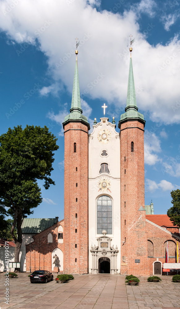 Fototapeta premium Gothic Cathedral in Gdansk Oliwa, Poland