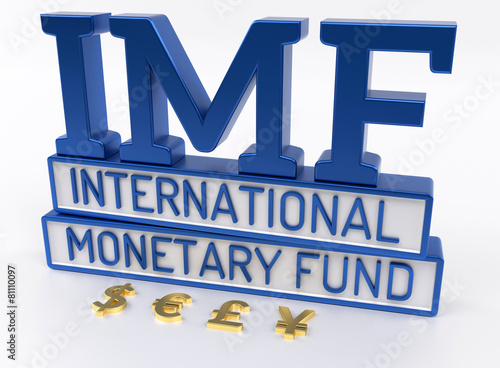 IMF - International Monetary Fund, World Bank - 3D Render photo