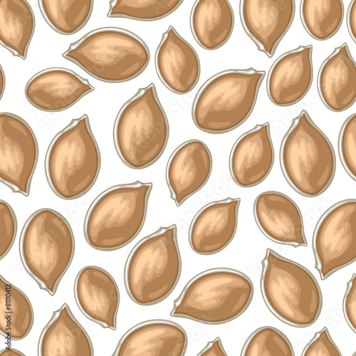 Pumpkins seeds pattern seamless
