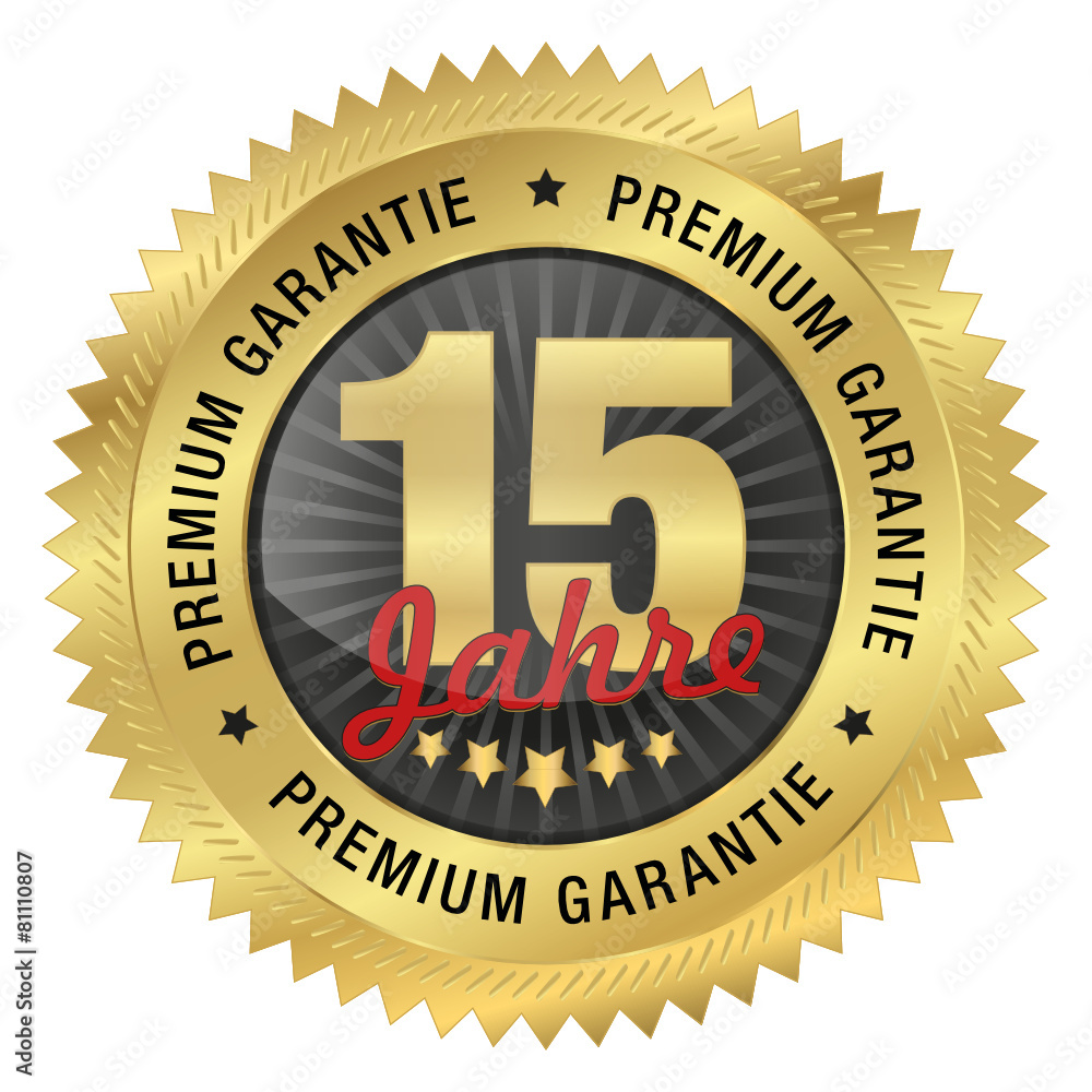 15 Jahre Premium Garantie