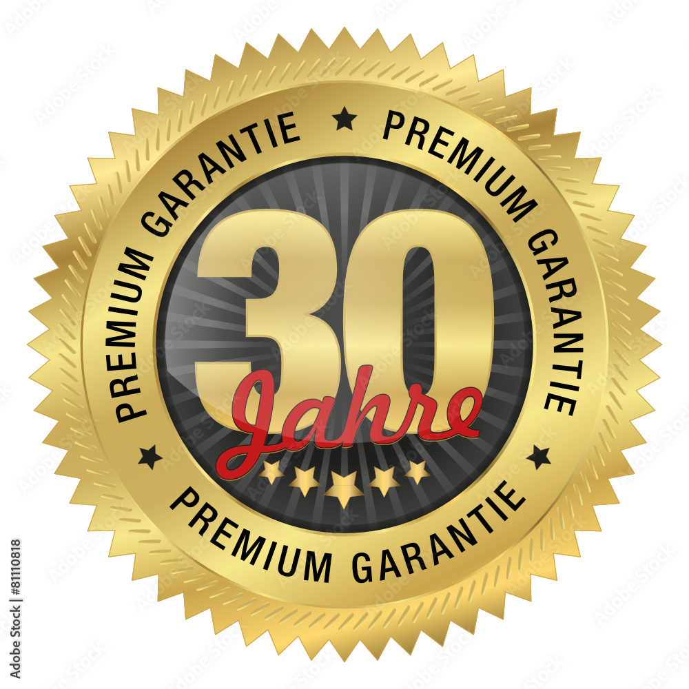 Fototapeta premium 30 Jahre Premium Garantie