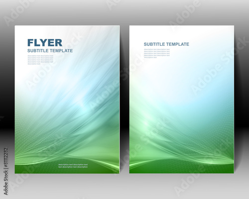 Vector brochure template design