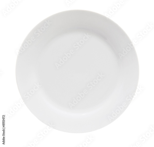 Plate on white