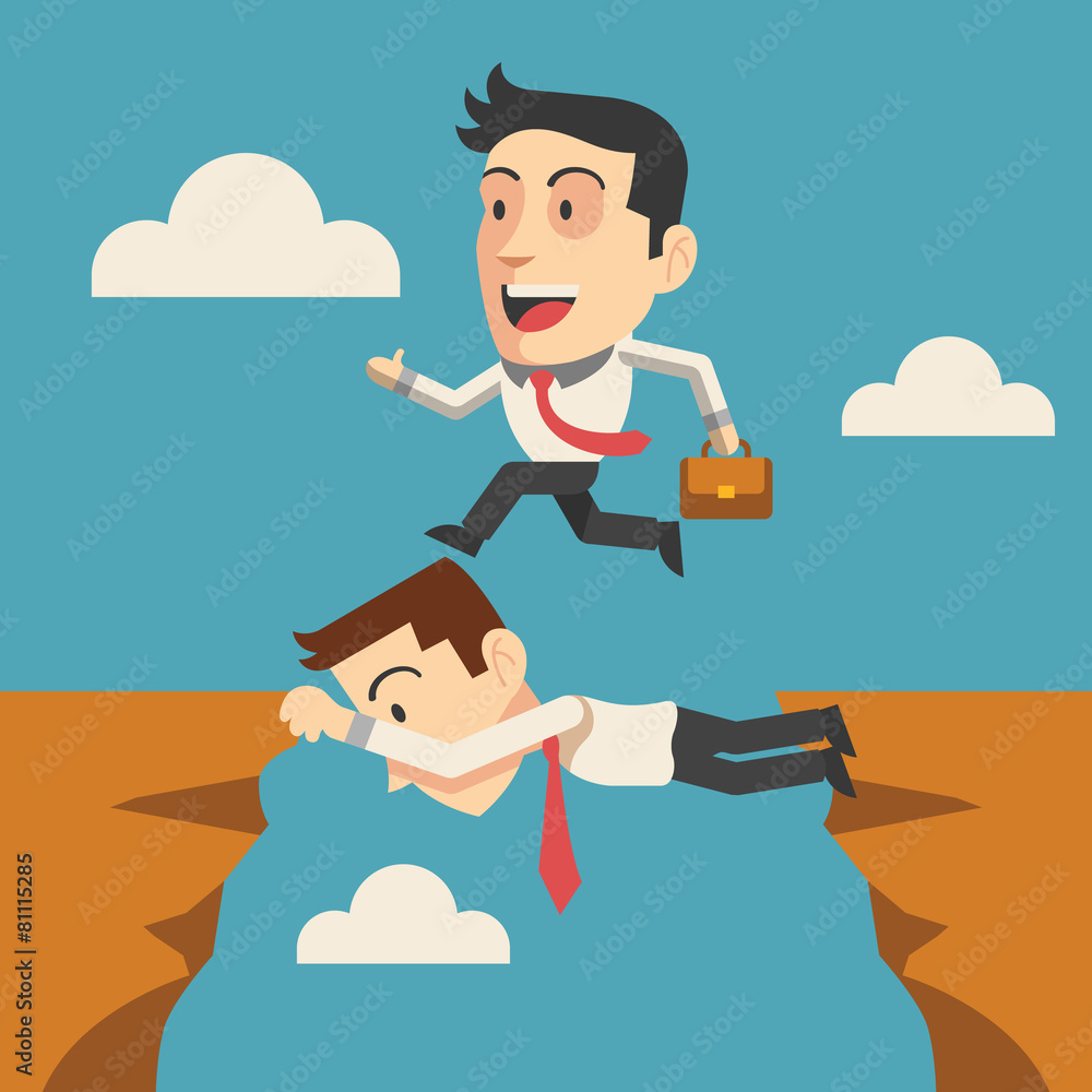 Vector business people flat illustration Vector business people flat illustration