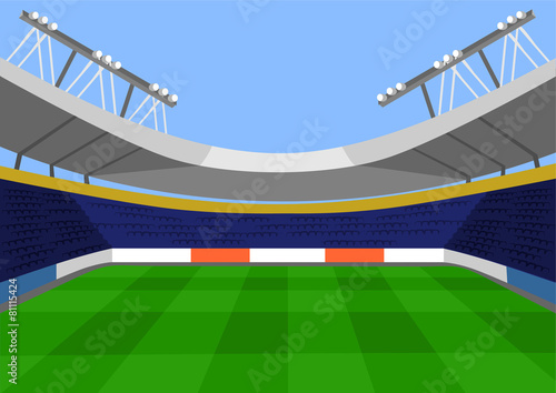 Vector football flat illustration