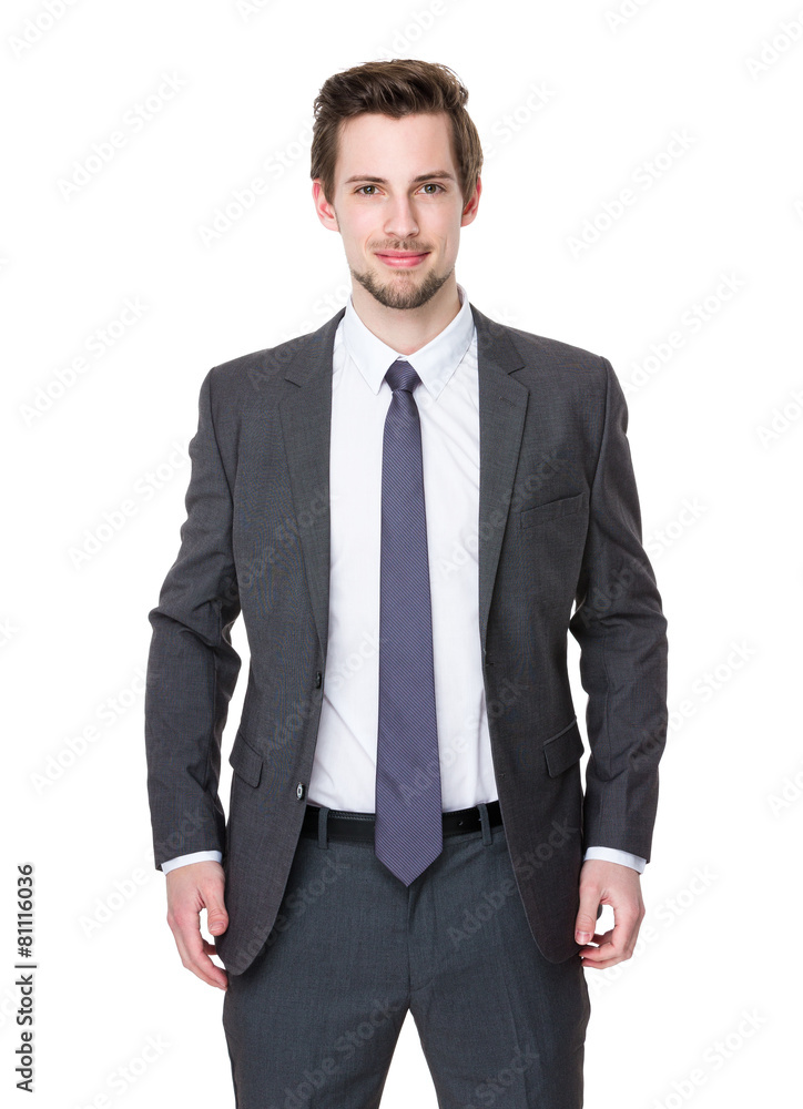 Portrait of happy smiling young businessman Portrait of happy smiling young businessman
