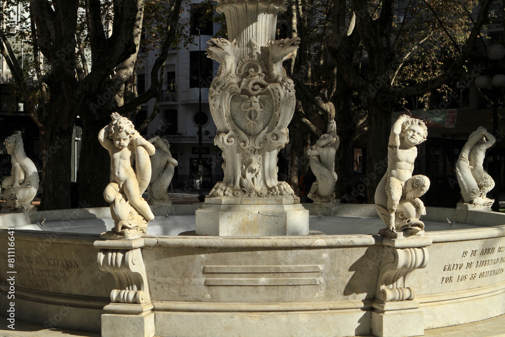 Obraz premium Fountain at Plaza Matriz