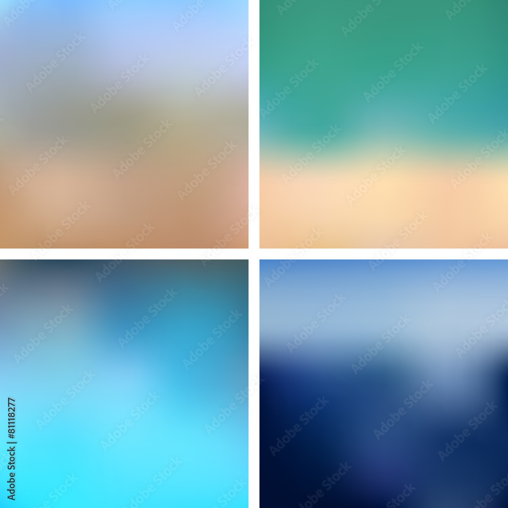 Naklejka premium Sea Blurred Backgrounds