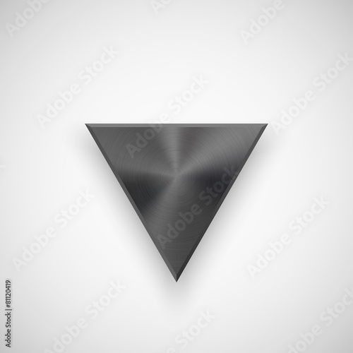 Black Abstract Triangle Button Template