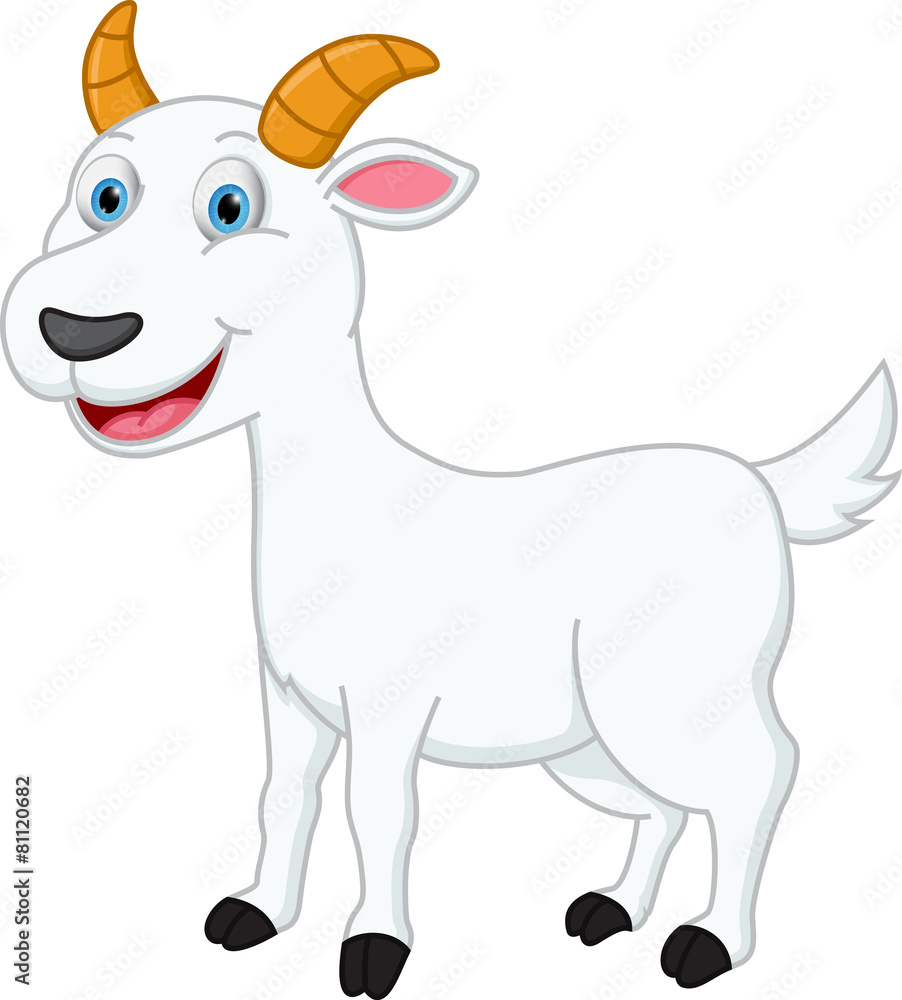 Happy Goat cartoon