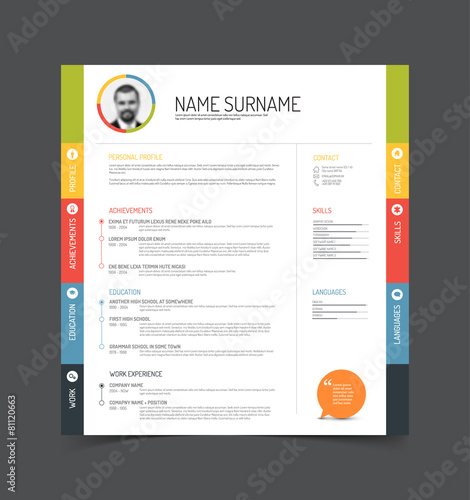 cv / resume template
